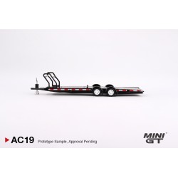 Mini GT Car Hauler Trailer Black