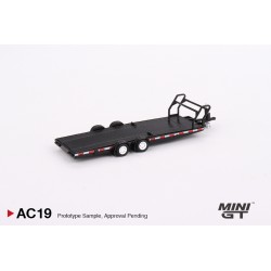 Mini GT Car Hauler Trailer Black