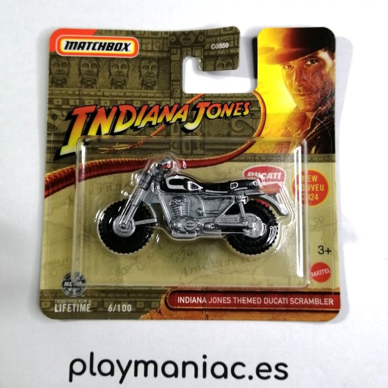 Matchbox Indiana Jones Themed Ducati Scrambler