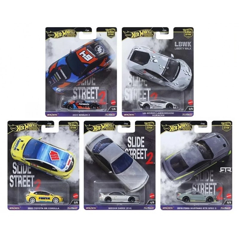 Hot Wheels Set x5 Slide Street 2