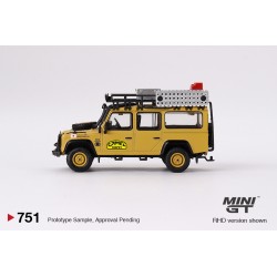 Mini GT Land Rover Defender 110 1989 Camel Trophy Amazon Team Japan