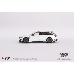 Mini GT Audi ABT RS6-R Glacier White Metallic