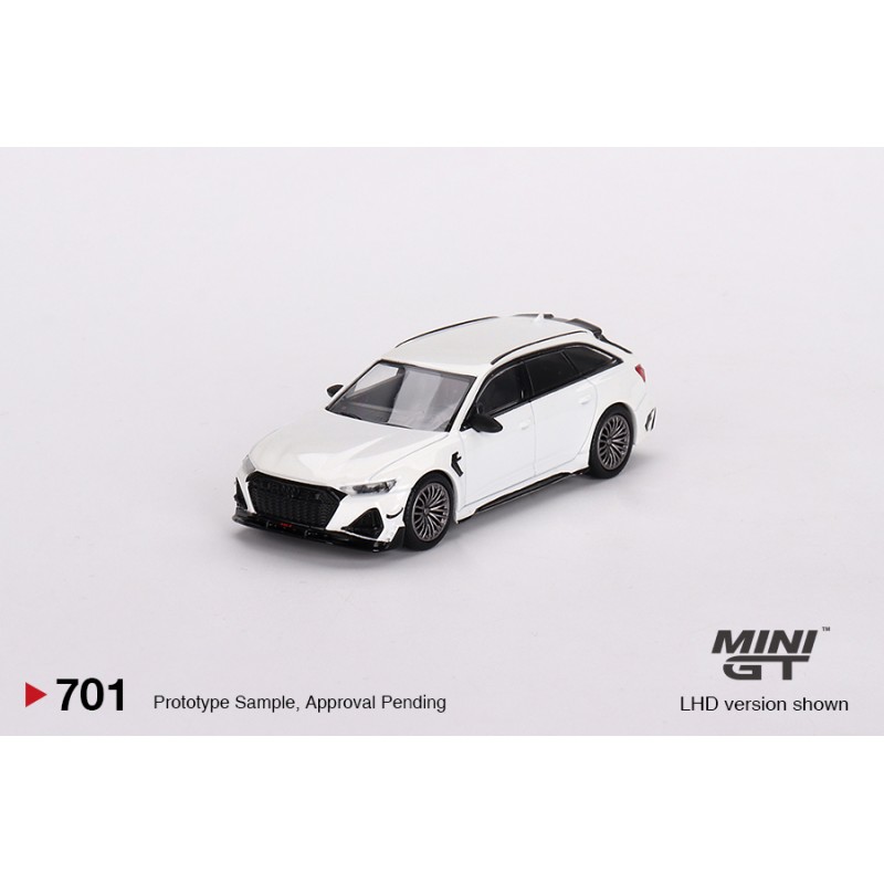 Mini GT Audi ABT RS6-R Glacier White Metallic