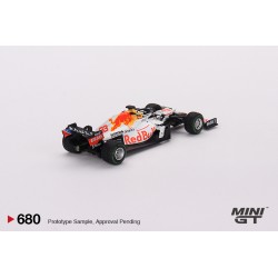 Mini GT Red Bull RB16B 33 Max Verstappen 2021 Turkish Grand Prix 2nd Place