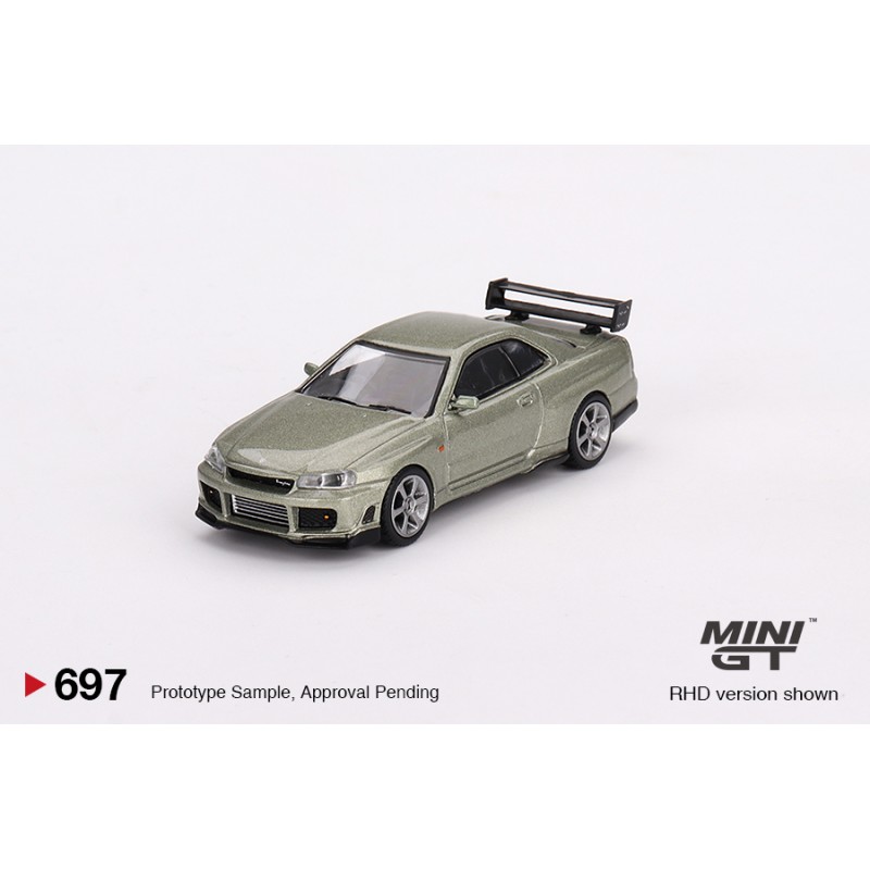 Mini GT Nissan Skyline GT-R (R34) Tommykaira R-z Millenium Jade