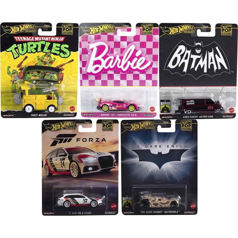 Hot Wheels Set x5 Pop Culture Mix 5