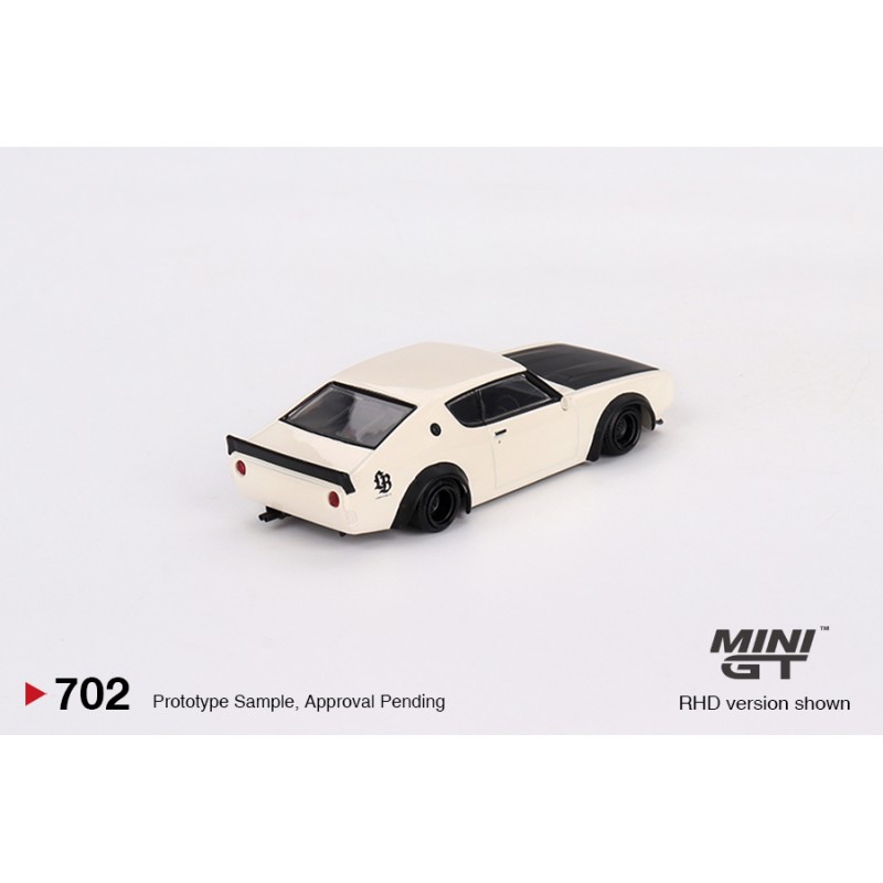Mini GT Nissan Skyline Kenmeri Liberty Walk White - Playmaniac