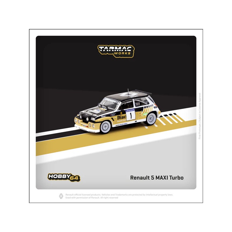 Tarmac Works Renault 5 Maxi Turbo Rallye Du Var 1986 1/64