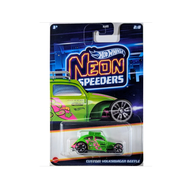 Hot Wheels Custom Volkswagen Beetle Neon Speeders