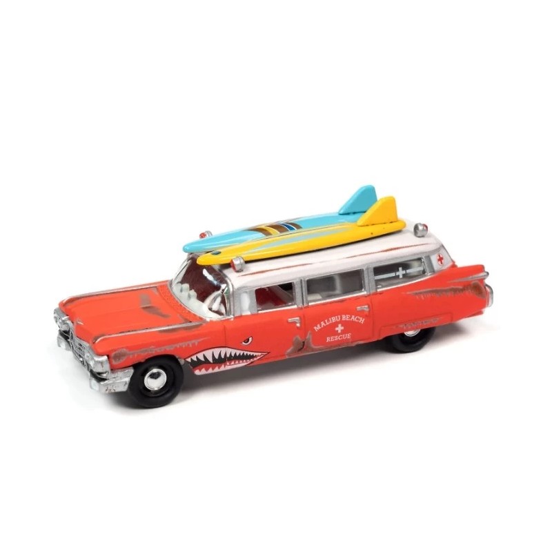 Johnny Lightning 1959 Cadillac Ambulance Surf Shark