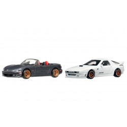 Hot Wheels Premium 2 Pack '04 Mazda Mazdaspeed Miata & Mazda Rx7 FC Pandem