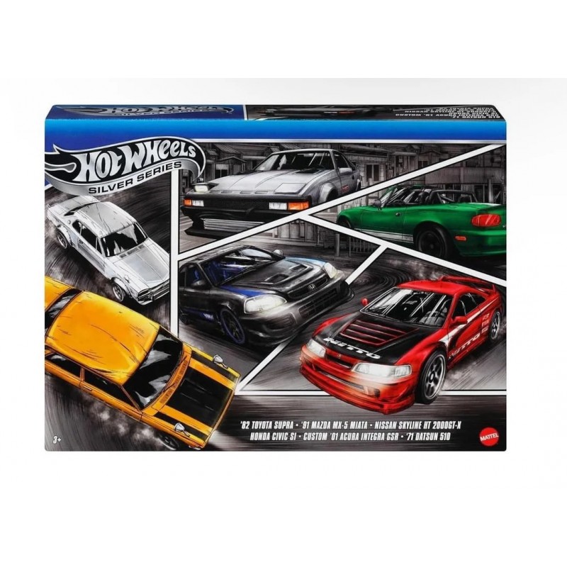 Hot Wheels Silver Series Japan Themed x6