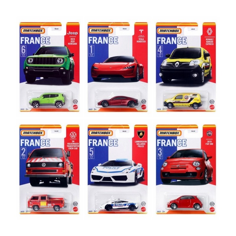 Matchbox Set x6 Best of France