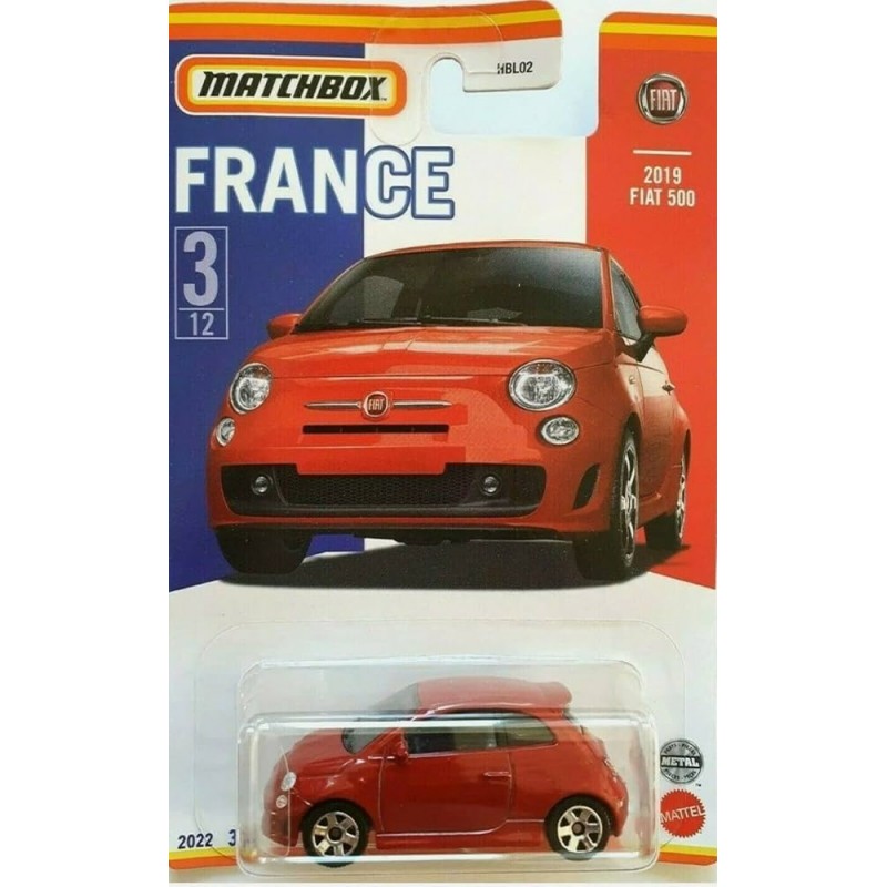 Matchbox 2019 Fiat 500 Best of France