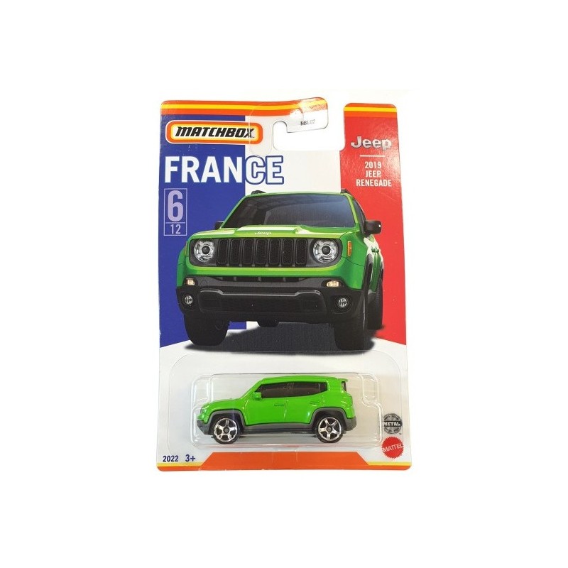 Matchbox 2019 Jeep Renegade Best of France