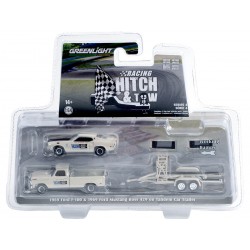 Greenlight 1969 Ford F-100 Ford Mustang Boss 429 on Tandem Car Trailer