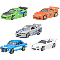 Hot Wheels Fast and Furious Brian O'Conner Set x5