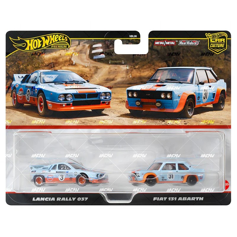Hot Wheels Premium 2 Pack Lancia Rally 037 & Fiat 131 Abarth
