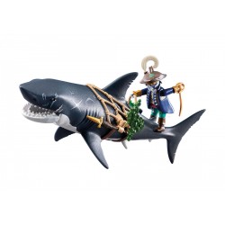 Playmobil Tiburon Gigante con Pirata