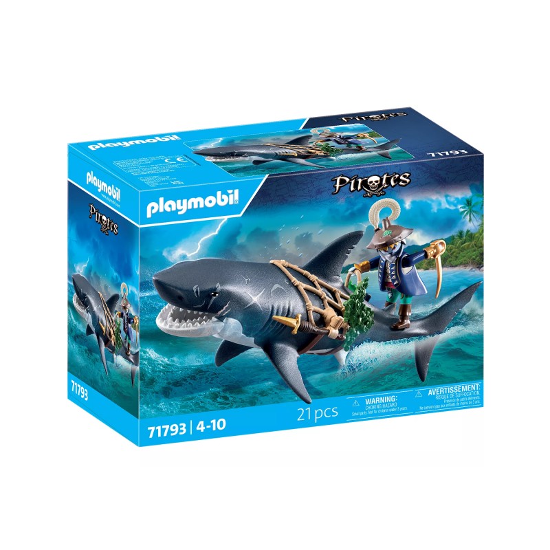 Playmobil Tiburon Gigante con Pirata