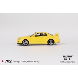 Mini GT Nissan Skyline GT-R (R34) V-Spec Lightning Yellow