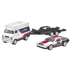Hot Wheels Team Transport DMC Delorean & Hw Rally Hauler