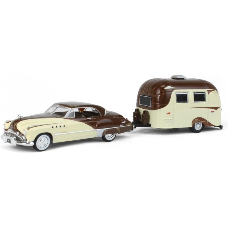 Greenlight 1949 Buick Roadmaster Hardtop con Airstream 16' Bambi