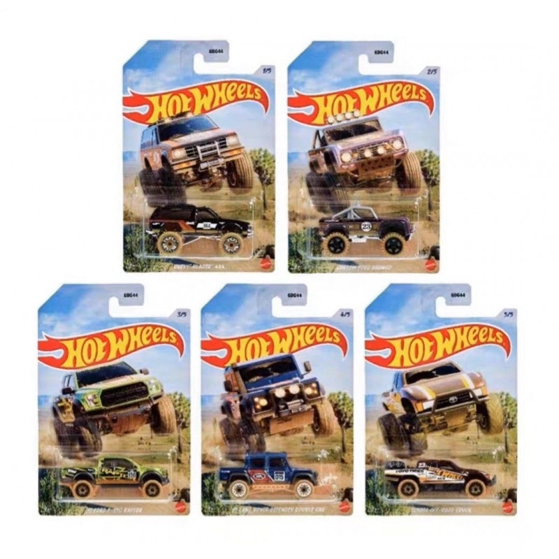 Hot Wheels Set x5 Baja Rally Series