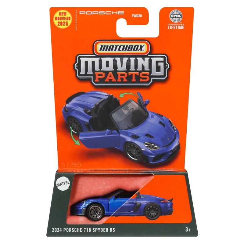 Matchbox Moving 2024 Porsche 718 Spyder RS