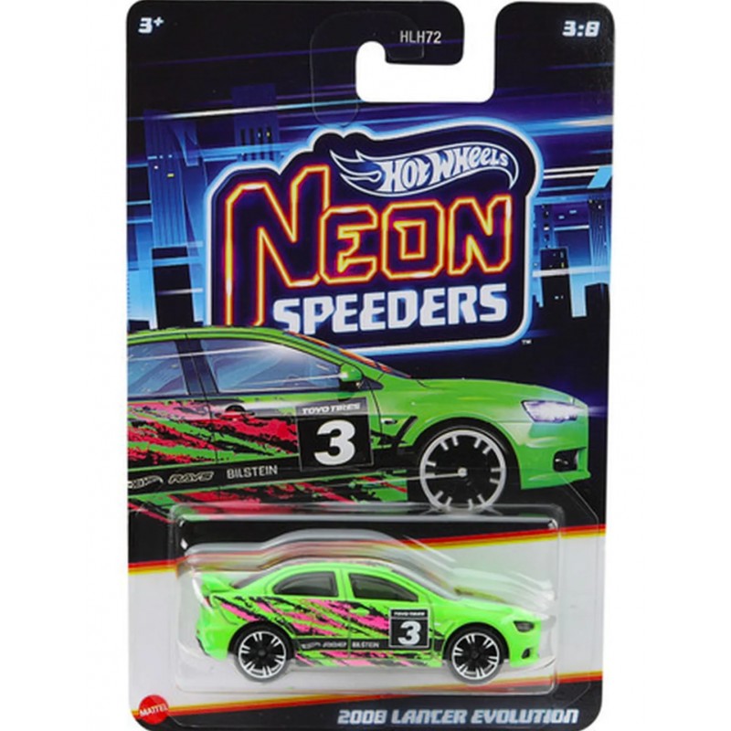 Hot Wheels 2008 Lancer Evolution Neon Speeders