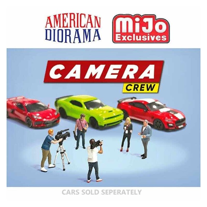 American Diorama Camera Crew Figures Diorama 1/64