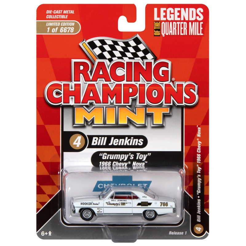 Racing Champions Mint Bill Jenkins '66 Chevy Nova Grumpy's Toy
