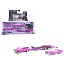 Greenlight 1974 Cadillac Eldorado Convertible & Chevrolet C30 & Heavy Duty Car Hauler Trailer