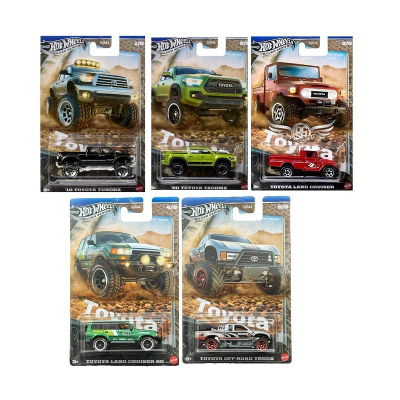 Hot Wheels Toyota Themed Set x5