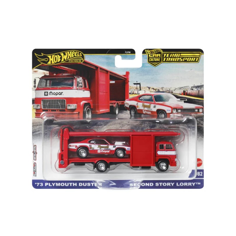 Hot Wheels Team Transport '73 Plymouth Duster & Second Story Lorry