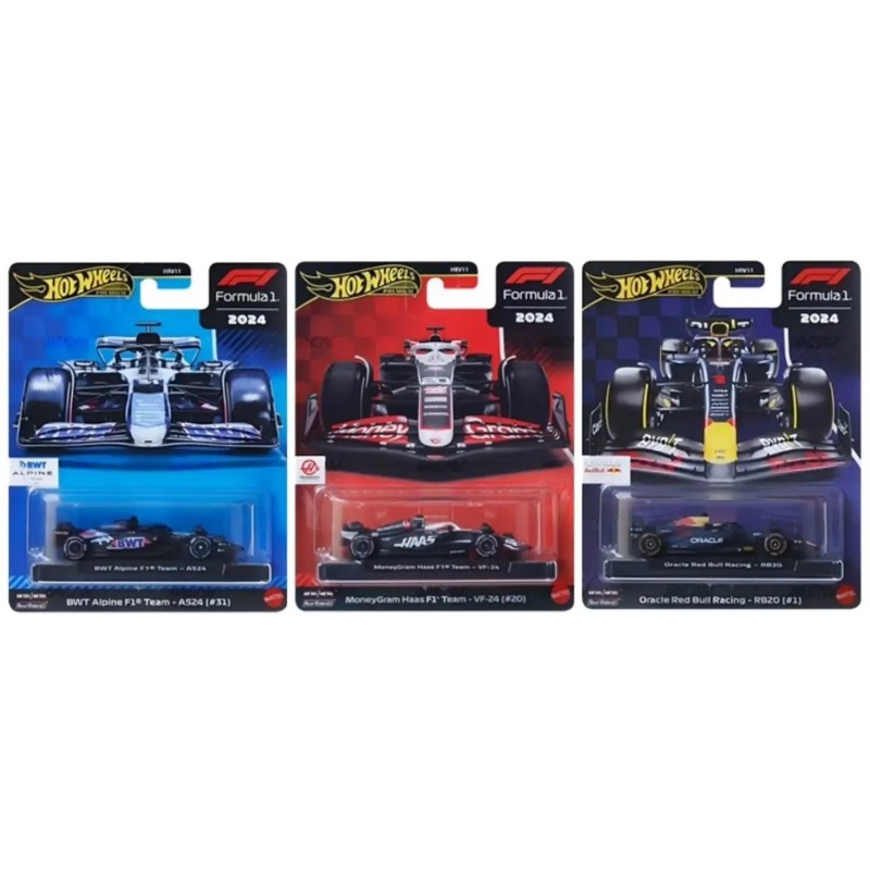Hot Wheels Premium Set x3 F1 Team 2024