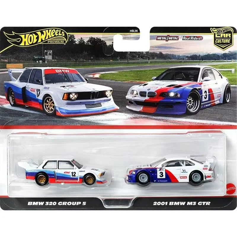 Hot Wheels Premium 2 Pack BMW 320 GROUP 5 &  2001 BMW M3 GTR