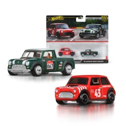Hot Wheels Premium 2 Pack Morris Mini & '67 Austin Mini Pickup