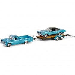 Greenlight 1969 Plymouth GTX & 1967 Dodge D-200 & Flatbed Trailer
