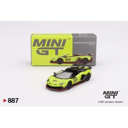 Mini GT Lamborghini Aventador SVJ 63 Roadster Verde Shock