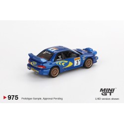Mini GT Subaru Impreza WRC98 1998 Rally Monte-Carlo 3rd Place 3