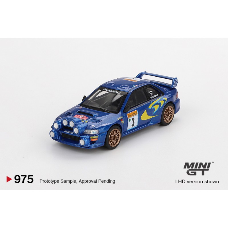 Mini GT Subaru Impreza WRC98 1998 Rally Monte-Carlo 3rd Place 3