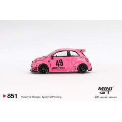 Mini GT Abarth 595 LB-Works x Abas Works Pink