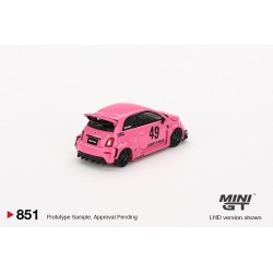 Mini GT Abarth 595 LB-Works x Abas Works Pink