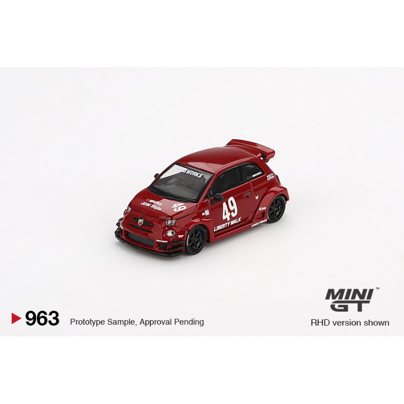 Mini GT LB-Works x Abas Works Abarth 595 Red