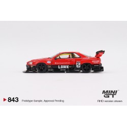 Mini GT Nissan LB-ER34 Super Silhouette SKYLINE Red/Black