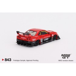Mini GT Nissan LB-ER34 Super Silhouette SKYLINE Red/Black