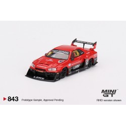 Mini GT Nissan LB-ER34 Super Silhouette SKYLINE Red/Black