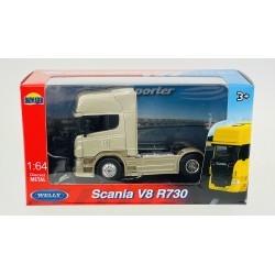 Welly Scania V8 R730 Tractor 2-Axle Gold 1/64