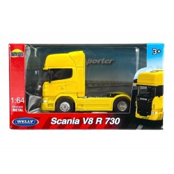 Welly Scania V8 R730 Tractor 2-Axle Yellow 1/64